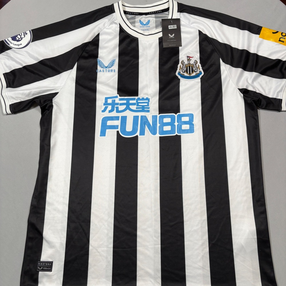 Castore Newcastle United Jersey Men 4XL Black White Almiron 24 Soccer Shirt NEW